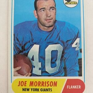 Topps Joe Morrison New York Giants Card - Blue and White